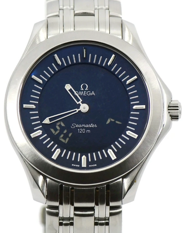 Omega Seamaster 120M 37.4MM Quartz Blue Dial Steel Bracelet (2521.81.00)