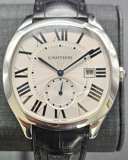 2018 Cartier Drive De Cartier 40MM Silver Dial Leather Strap (WSNM0004)
