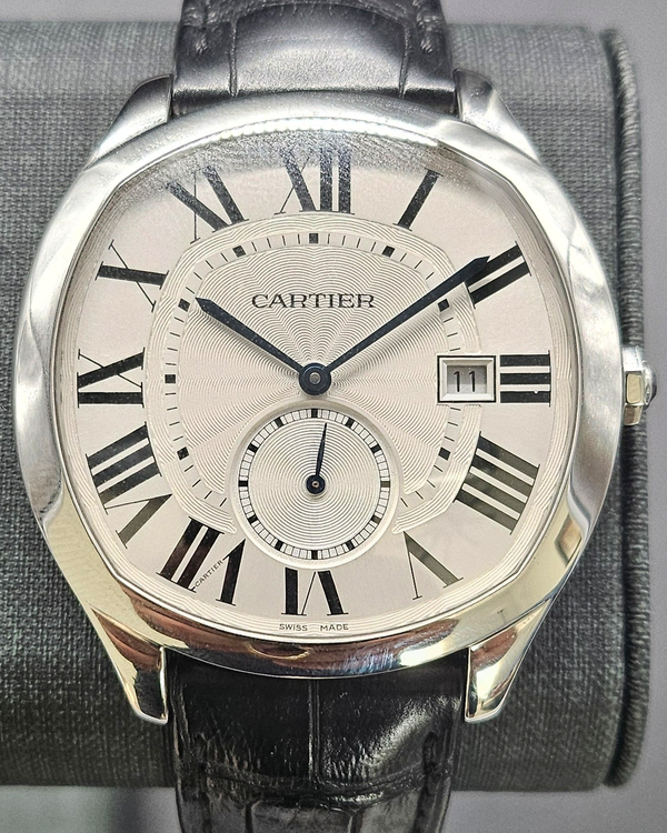 2018 Cartier Drive De Cartier 40MM Silver Dial Leather Strap (WSNM0004)