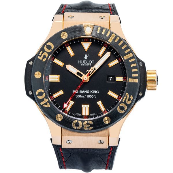 Hublot Big Bang King 48MM Black Dial Leather Strap (322.PM.100.RX)