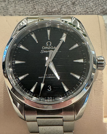 2023 Omega Seamaster Aqua Terra 150M 38MM Black Dial Steel Bracelet (220.10.38.20.01.001)