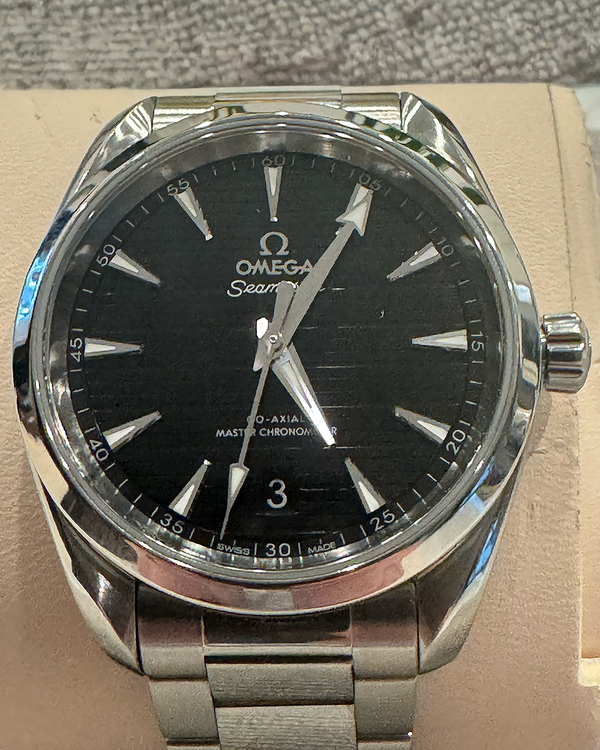 2023 Omega Seamaster Aqua Terra 150M 38MM Black Dial Steel Bracelet (220.10.38.20.01.001)