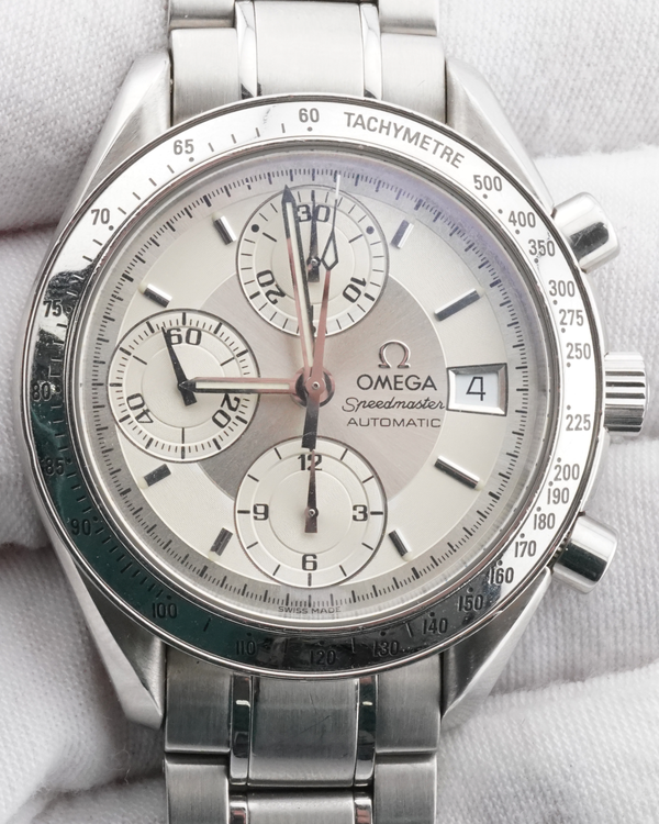 1998 Omega Speedmaster Date 39MM Silver Dial Steel Bracelet (175.0083)