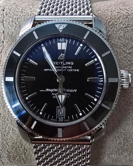 2025 Breitling Superocean Heritage II 42MM Black Dial Steel Bracelet (AB2010)