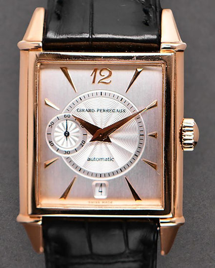 Girard Perregaux Vintage 1945 Petite Seconde 28MM Silver Dial Leather Strap (25960.0.52.1151)