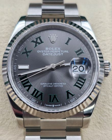 2024 Rolex Datejust "Wimbledon" 36MM Slate Dial Oyster Bracelet (126234)
