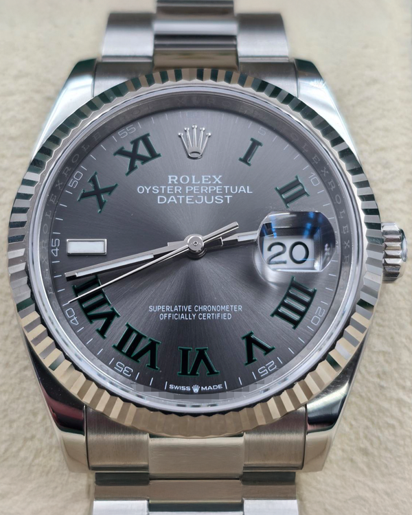 2024 Rolex Datejust "Wimbledon" 36MM Slate Dial Oyster Bracelet (126234)