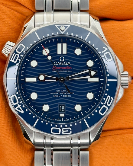 2023 Omega Seamaster Diver 300M 42MM Blue Dial Steel Bracelet (210.30.42.20.03.001)