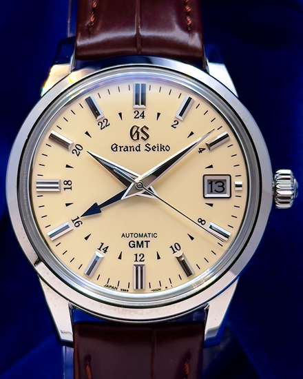 2025 Grand Seiko Elegance GMT 39.5MM Ivory Dial Leather Strap (SBGM221G)