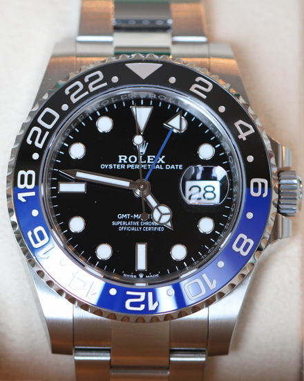 2024 Rolex GMT-Master II "Batman" 40MM Black Dial Oyster Bracelet (116710BLNR)