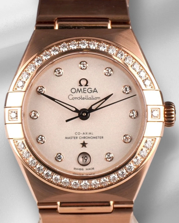 2024 Omega Constellation 29MM Silver Dial Rose Gold Bracelet (131.55.29.20.52.001)