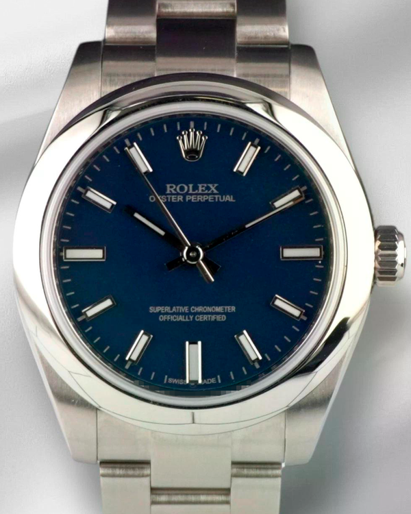 Rolex Oyster Perpetual 31MM Aftermarket Blue Dial Oyster Bracelet (177200)