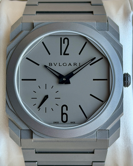 2022 Bvlgari Octo Finissimo 40MM Grey Dial Titanium Bracelet (102713)
