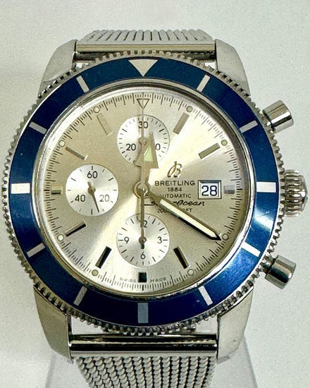No Reserve - 2019 Breitling Superocean Heritage Chronograph 46MM Silver Dial Steel Bracelet (A1332016/G698)
