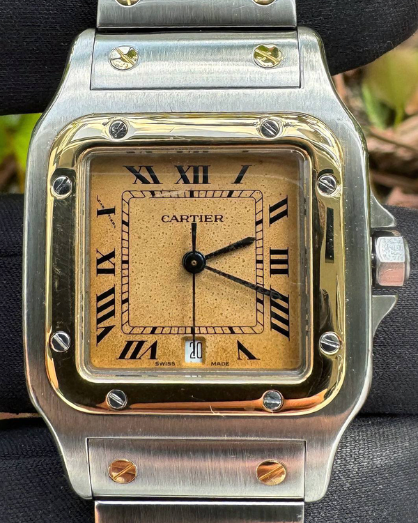 Cartier Santos Galbée 29MM Quartz Tropical Dial Two-Tone Bracelet (187901)