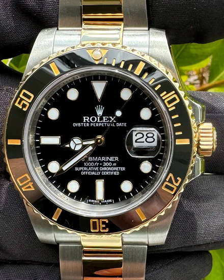 2014 Rolex Submariner Date 40MM Black Dial Two-Tone Oyster Bracelet (116613LN)