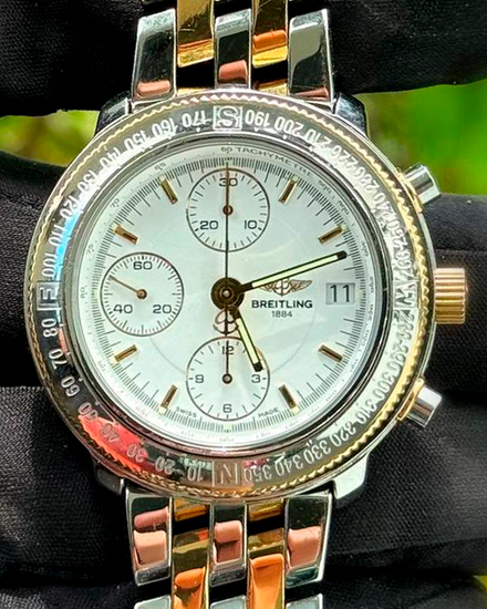 Breitling Astromat Longitude 40MM Silver Dial Two-Tone Bracelet (D20405)