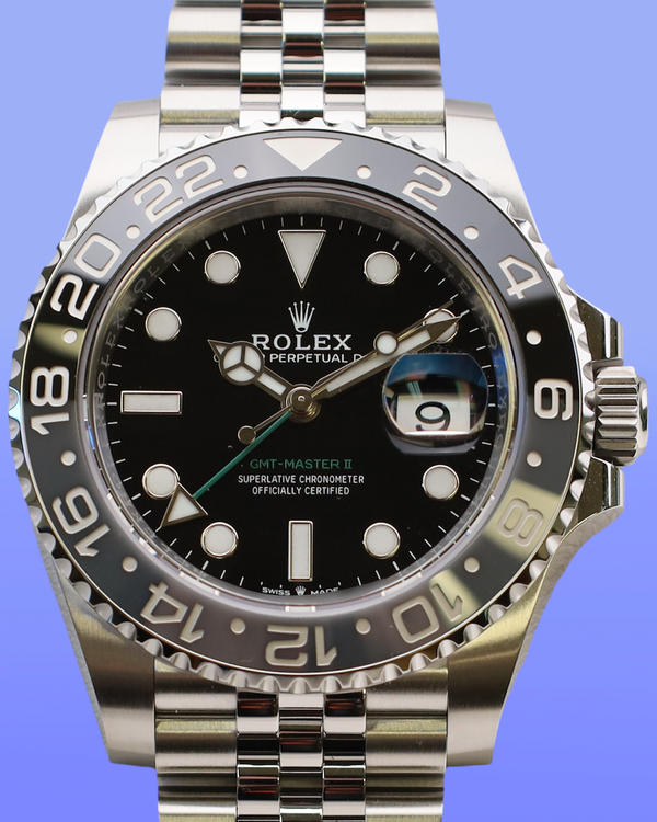 2025 Rolex GMT-Master II "Bruce Wayne" 40MM Black Dial Jubilee Bracelet (126710GRNR)