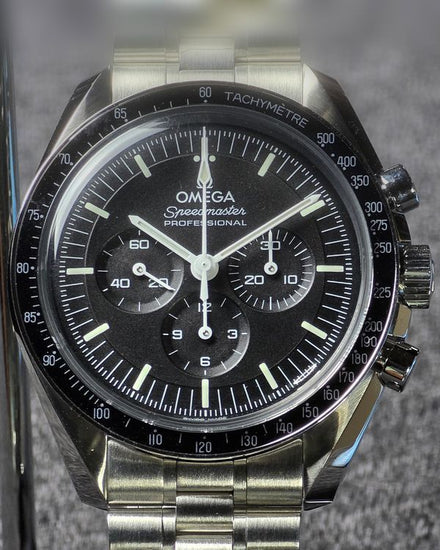 2025 Omega Speedmaster Professional Moonwatch "Domino's Corporate Award" 42MM Black Dial Steel Bracelet (310.30.42.50.01.001)