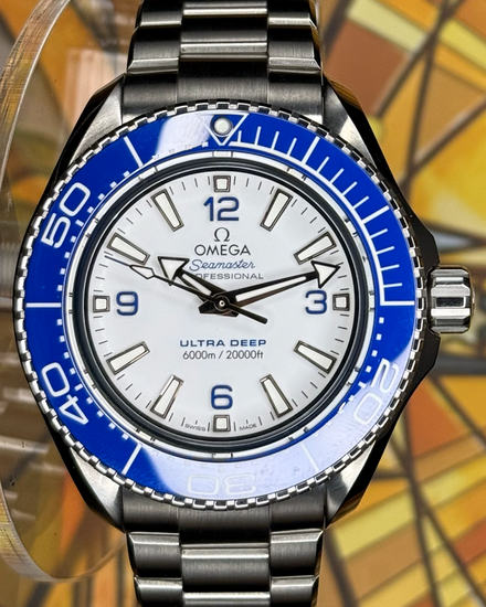 2025 Omega Seamaster Planet Ocean 6000M Ultra Deep 45.5MM White Dial Steel Bracelet (215.30.46.21.04.001)