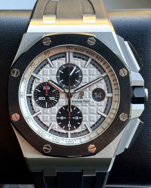2013 Audemars Piguet Royal Oak Offshore "Panda" 44MM White Dial Rubber Strap (26400SO.OO.A002CA.01)