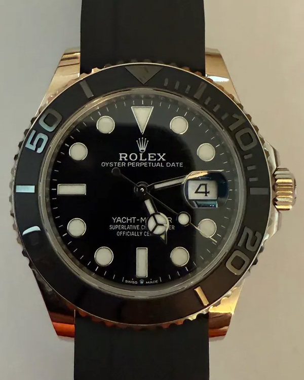2023 Rolex Yacht-Master 42MM Black Dial Oysterflex Strap (226659)