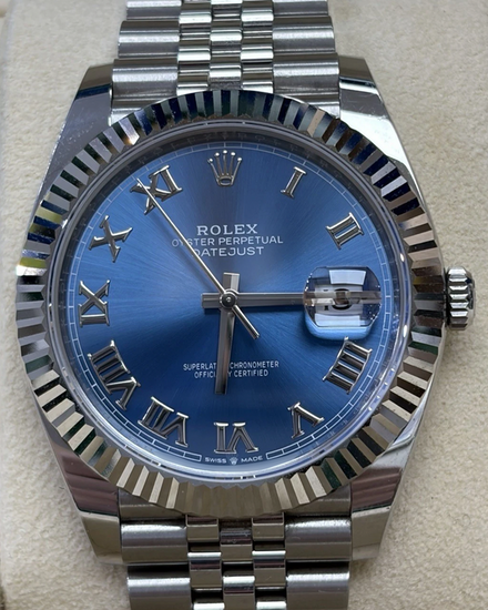2022 Rolex Datejust 41MM Blue Dial Jubilee Bracelet (126334)