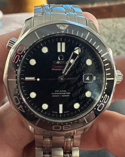 2012 Omega Seamaster Diver 300M "James Bond 50th Anniversary" L.E. 41MM Black Dial Steel Bracelet (212.30.41.20.01.005)