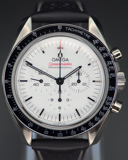 2024 Omega Speedmaster Professional Moonwatch 42MM White Dial Leather Strap (310.32.42.50.04.002)