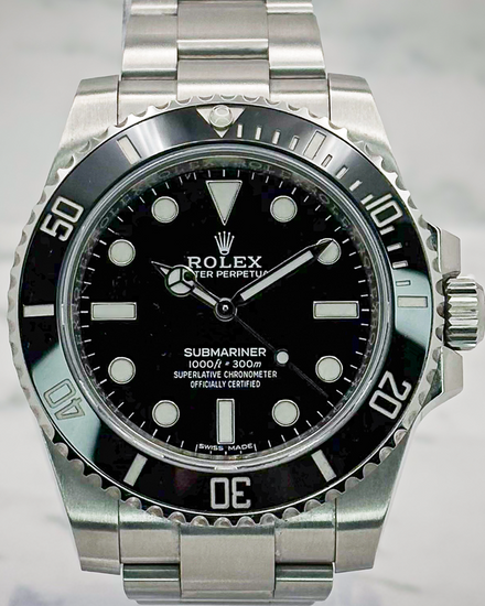 2018 Rolex Submariner No-Date 40MM Black Dial Oyster Bracelet (114060)