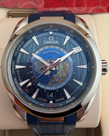 2021 Omega Seamaster Aqua Terra 150M 43MM Blue Dial Rubber Strap (220.12.43.22.03.001)