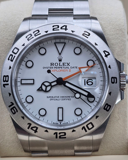 2025 Rolex Explorer II "Polar" 42MM White Dial Oyster Bracelet (226570)