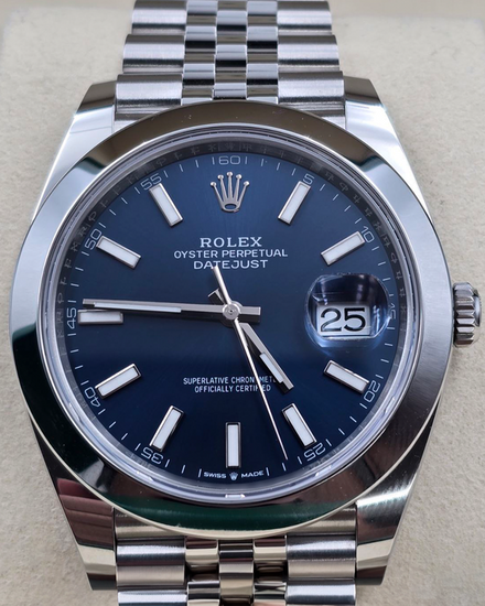 2025 Rolex Datejust 41MM Blue Dial Jubilee Bracelet (126300)