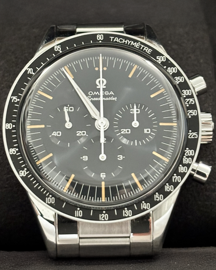 2024 Omega Speedmaster Anniversary Series "The First Omega In Space" 39.7MM Blue Dial Steel Bracelet (310.30.40.50.06.001)