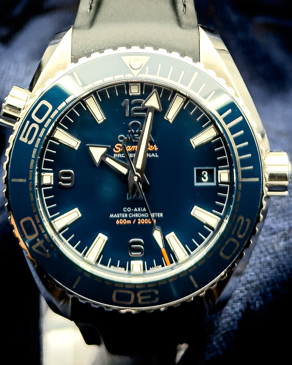 2024 Omega Seamaster Planet Ocean 600M 43.5MM Blue Dial Rubber Strap (215.30.44.21.03.001)