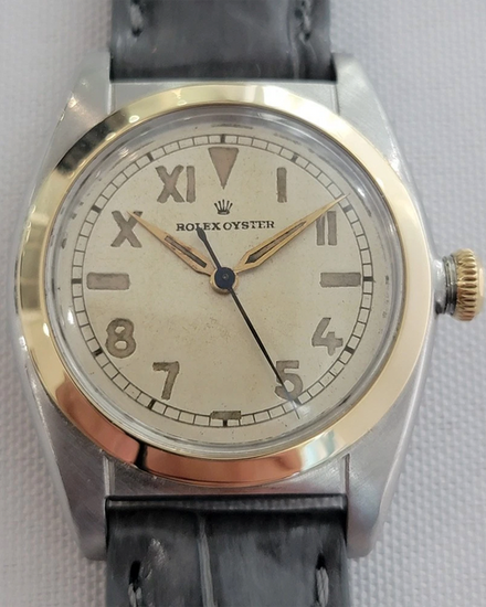 Rolex Oyster Perpetual 31MM Off-White "California" Dial Aftermarket Leather Strap (5010)