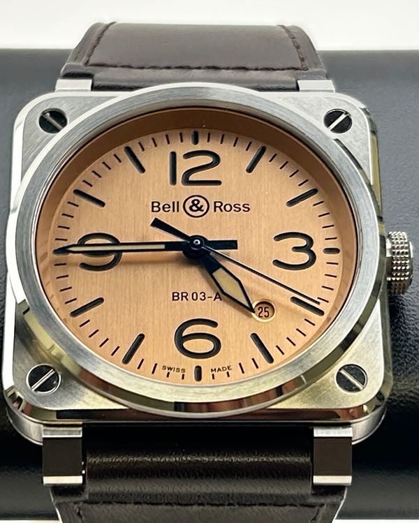 2025 Bell & Ross BR 03 41MM Copper Dial Leather Strap (BR03A-GB-ST/SCA)