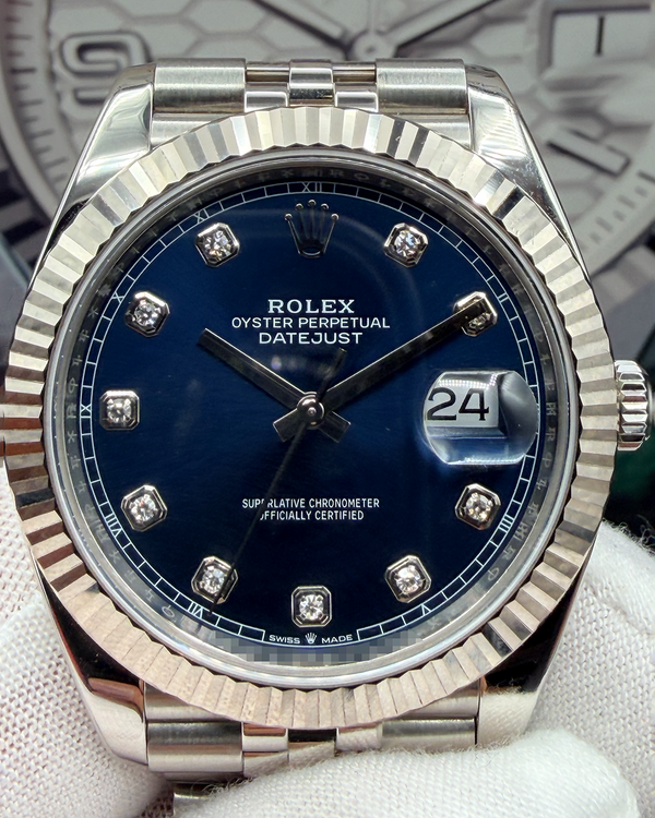 (angie)2021 Rolex Datejust Blue Dial Jubilee Bracelet (126334)