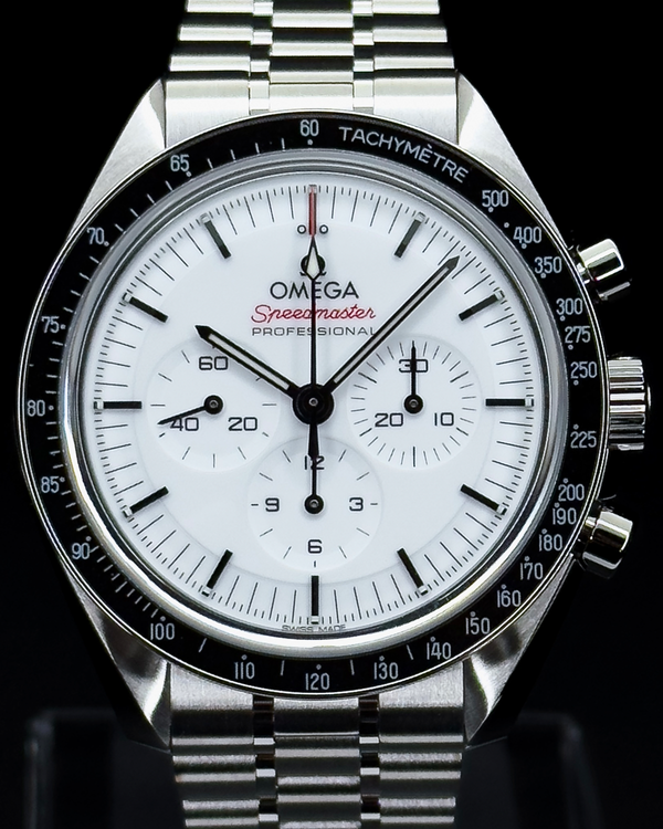 Omega Speedmaster Professional Moonwatch 42MM White Dial Steel Bracelet (310.30.42.50.04.001)