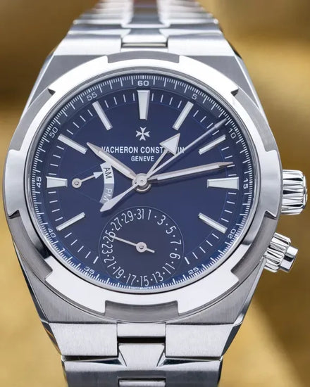 2022 Vacheron Constantin Overseas Dual Time 41MM Blue Dial Steel Bracelet (7900V/110A-B334)