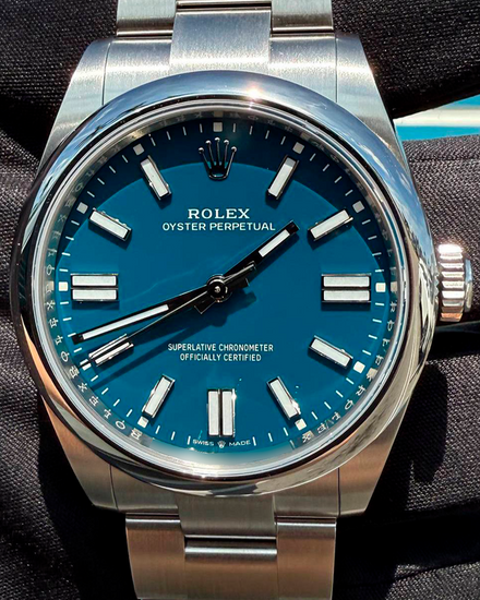 2025 Rolex Oyster Perpetual 41MM Blue Dial Oyster Bracelet (134300)