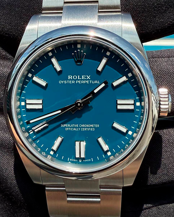 2025 Rolex Oyster Perpetual 41MM Blue Dial Oyster Bracelet (134300)