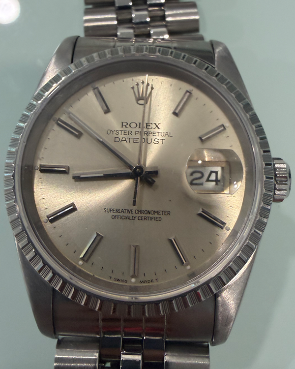 Rolex Datejust 36MM Silver Dial Jubilee Bracelet (16220)