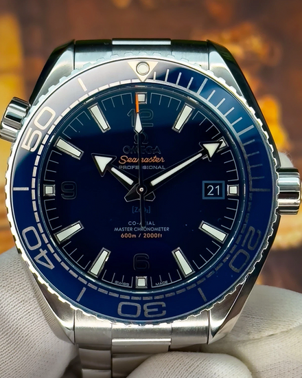 2024 Omega Seamaster Planet Ocean 600M 43.5MM Blue Dial Steel Bracelet (215.30.44.21.03.001)