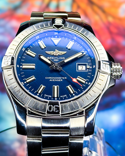 Breitling Avenger 43MM Blue Dial Steel Bracelet (A17318)