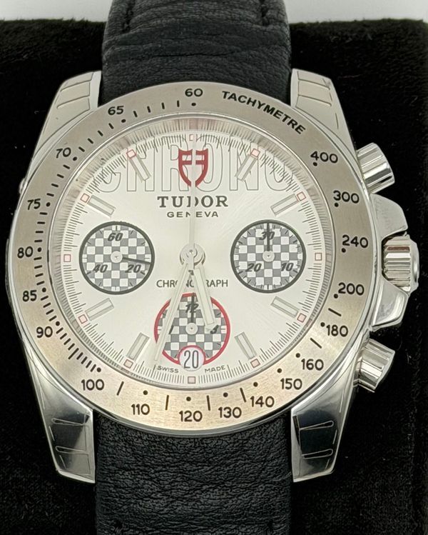 2025 Tudor Sport Chronograph 41MM Silver Dial Leather Strap (20300)