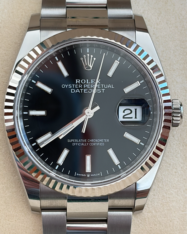 2025 Rolex Datejust 36MM Black Dial Oyster Bracelet (126234)