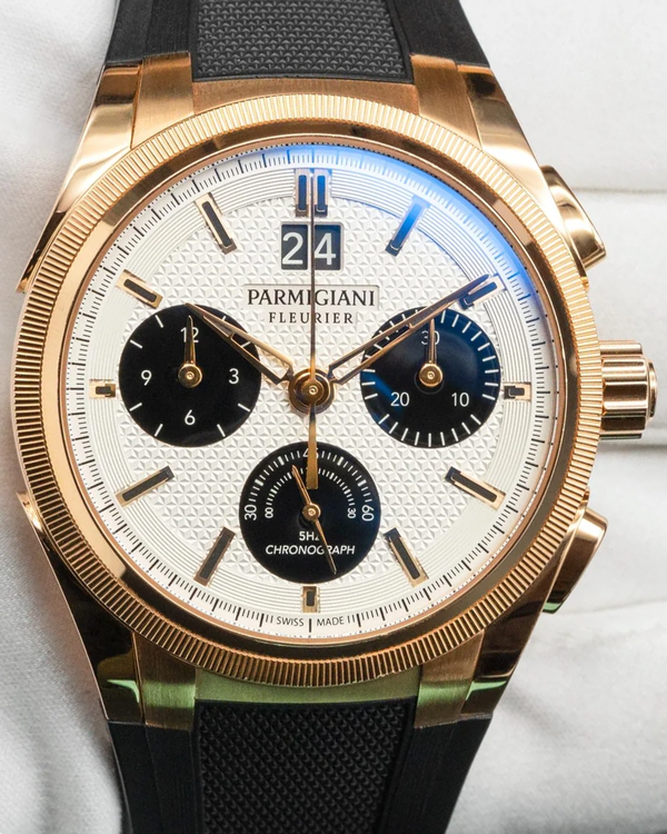 2023 Parmigiani Fleurier Tonda Tondagraph GT 42MM Silver Dial Rubber Strap (PFC903-1500140-X01482)