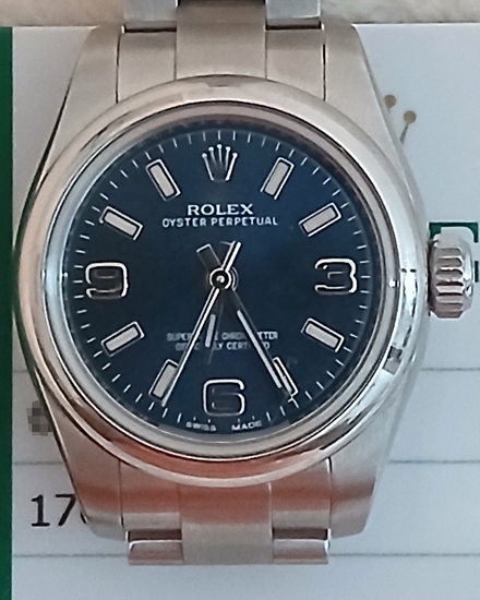 2018 Rolex Oyster Perpetual 26MM Blue Dial Oyster Bracelet (176200)