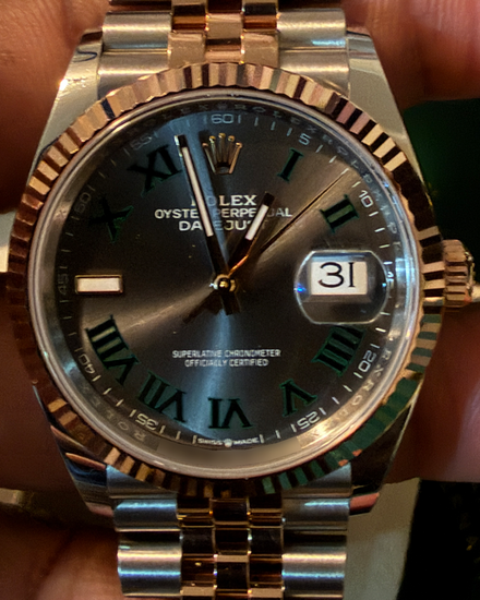 2025 Rolex Datejust "Wimbledon" 36MM Slate Dial Two-Tone Jubilee Bracelet (126231)